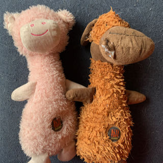 toy moose and pig